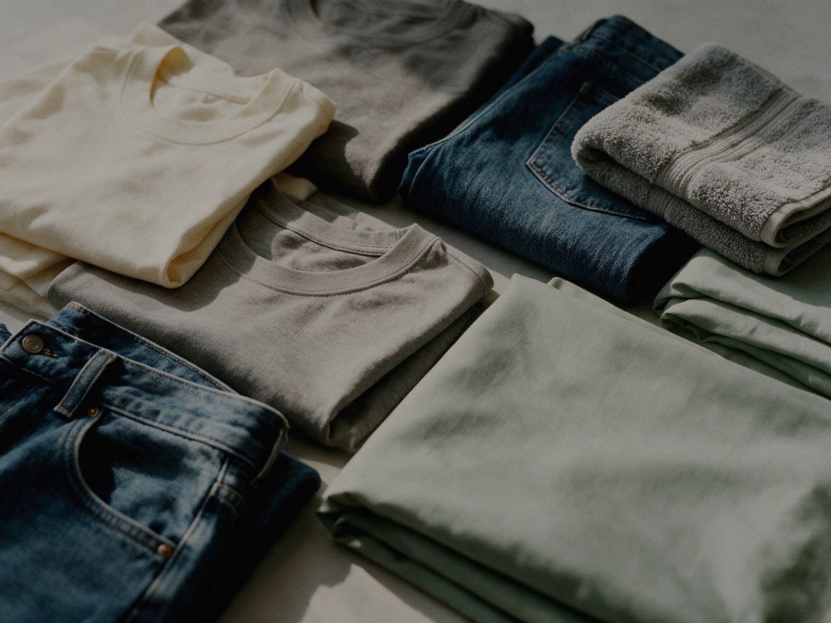 Everyday washable fabrics: cotton, denim, towels and bedding